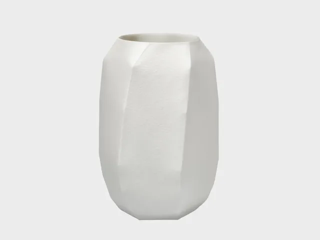Nymphenburg Lightscape May vase L hvid nummereret