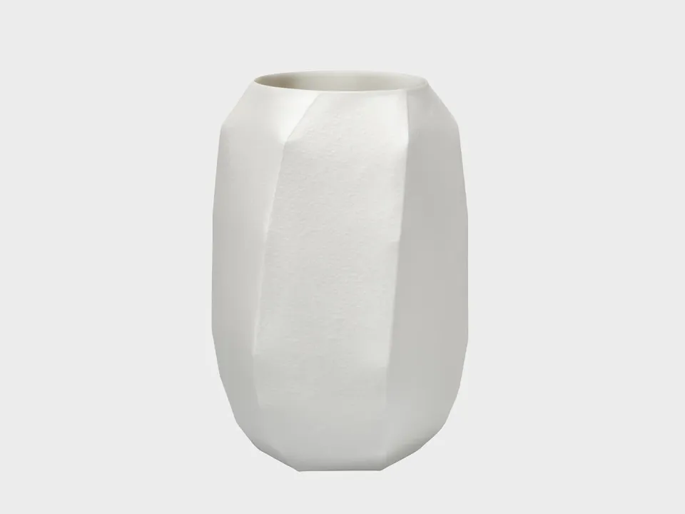 Nymphenburg Lightscape May vase L hvid nummereret