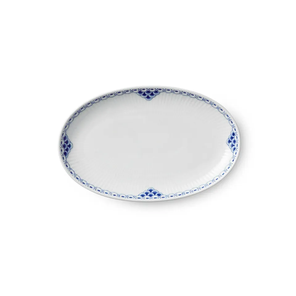 Kgl. Porcelæn Prinsesse asiet 23,5 cm porcelæn blå