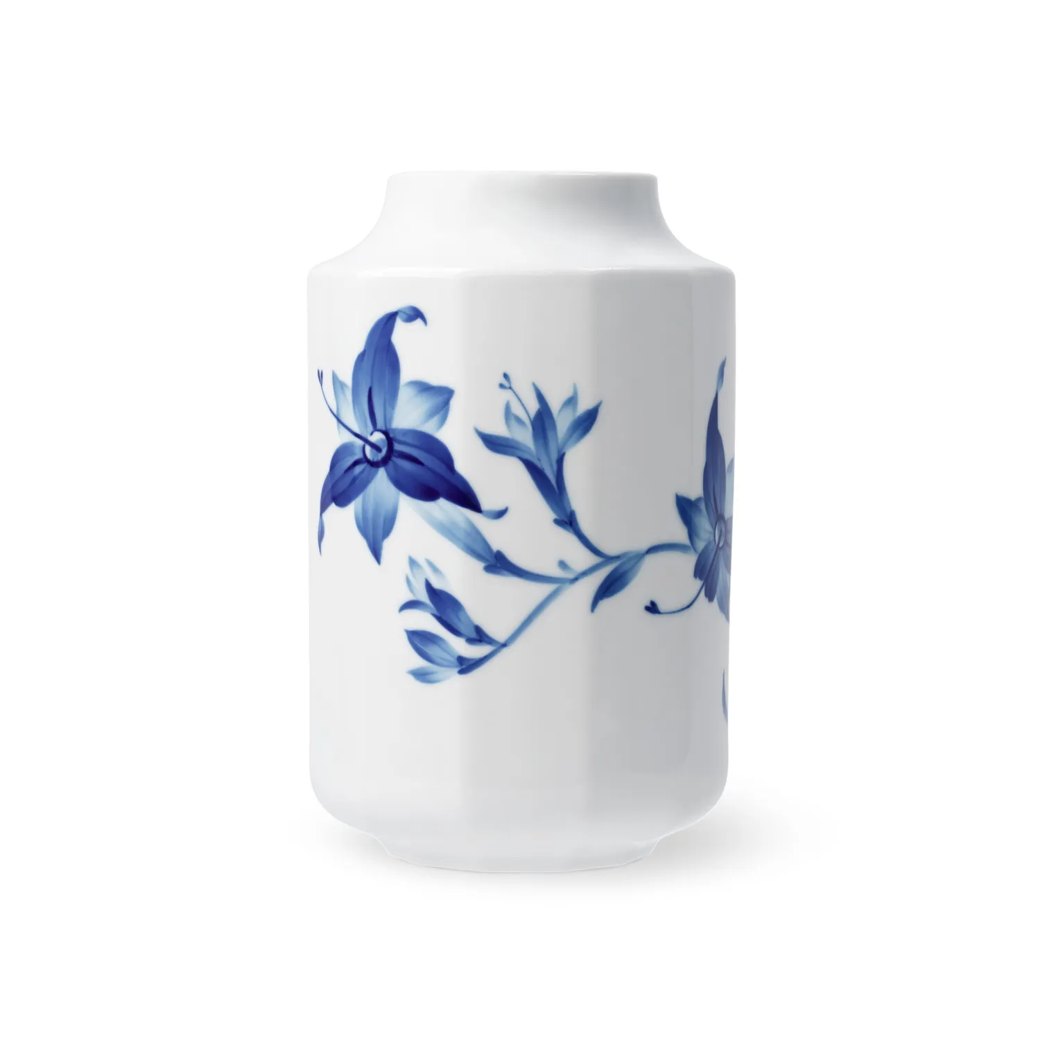 Kgl. Porcelæn Blomst vase Daglilje 20 cm blå