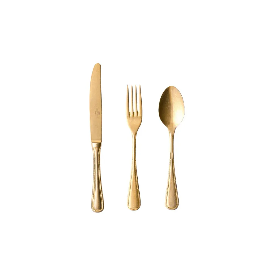 Costa Nova Ancestral dessertbestik 18 dele vintage gold