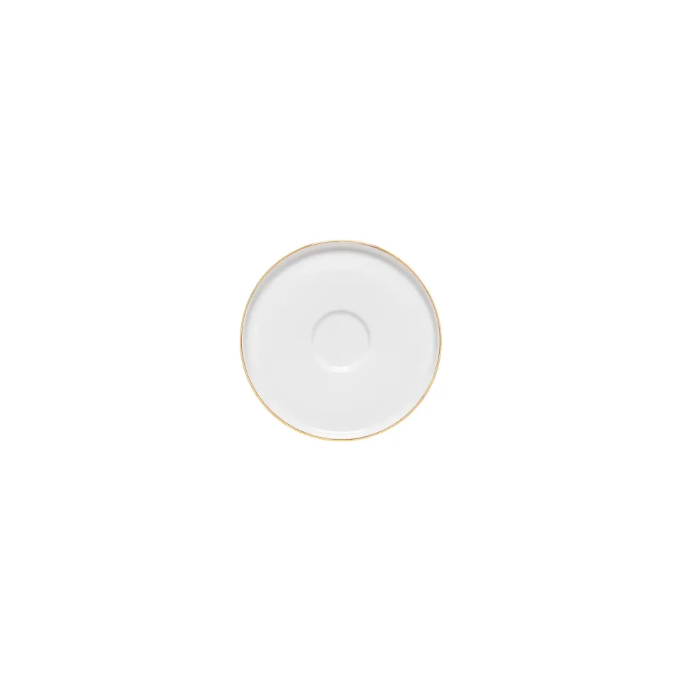 Costa Nova Resonance Coffee Saucer underkop hvid-guld porcelæn