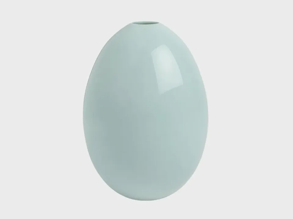 Nymphenburg Eivase Vogelei mørk L vase porcelæn