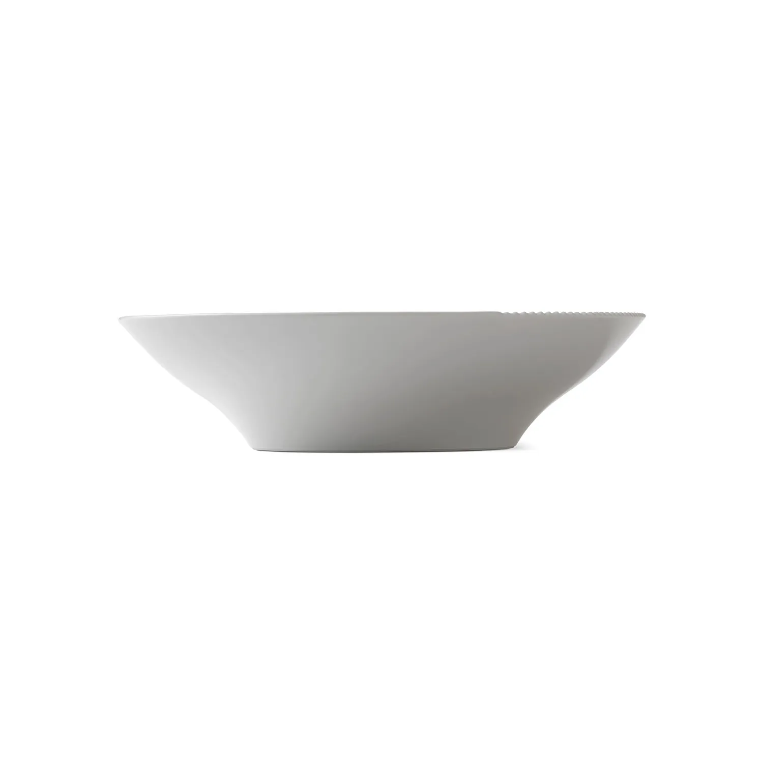 Kgl. Porcelæn Hvid Elements dyb tallerken 25 cm hvid