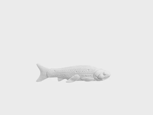 Nymphenburg Fisch knivbænk hvid porcelæn 9 cm