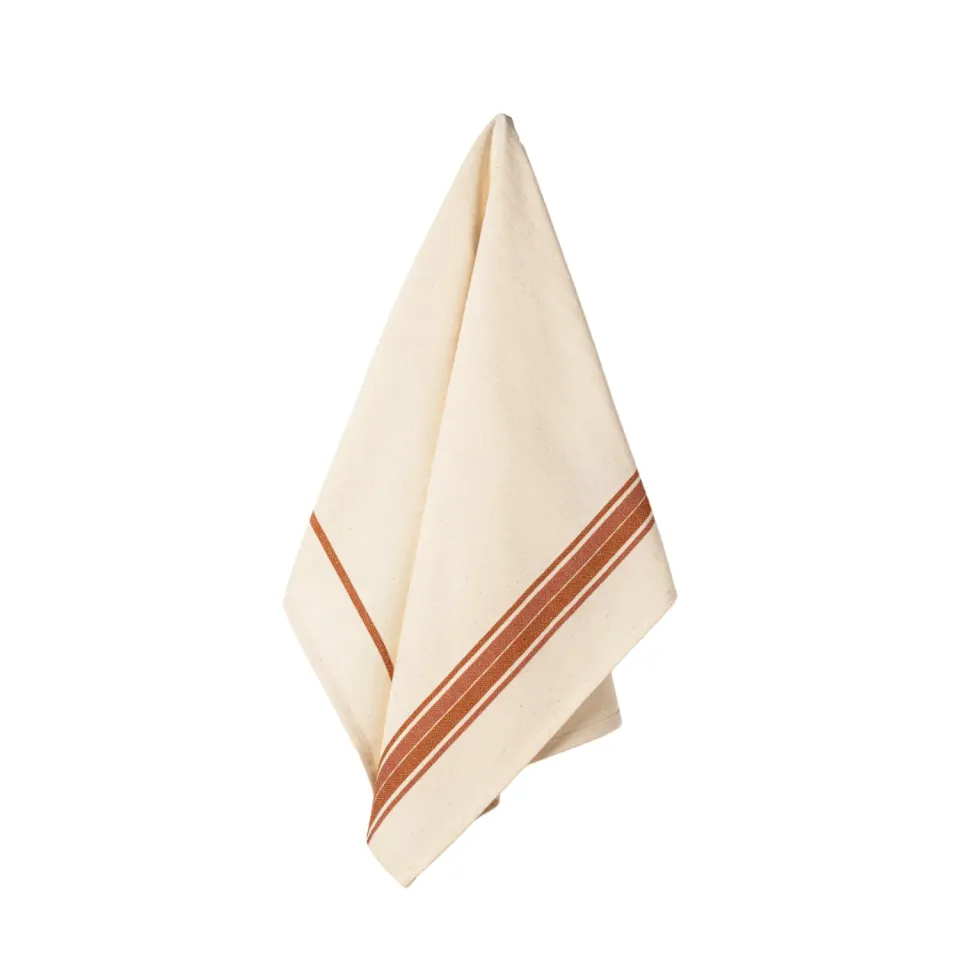Costa Nova French Stripe viskestykker 2 stk orange bomuld