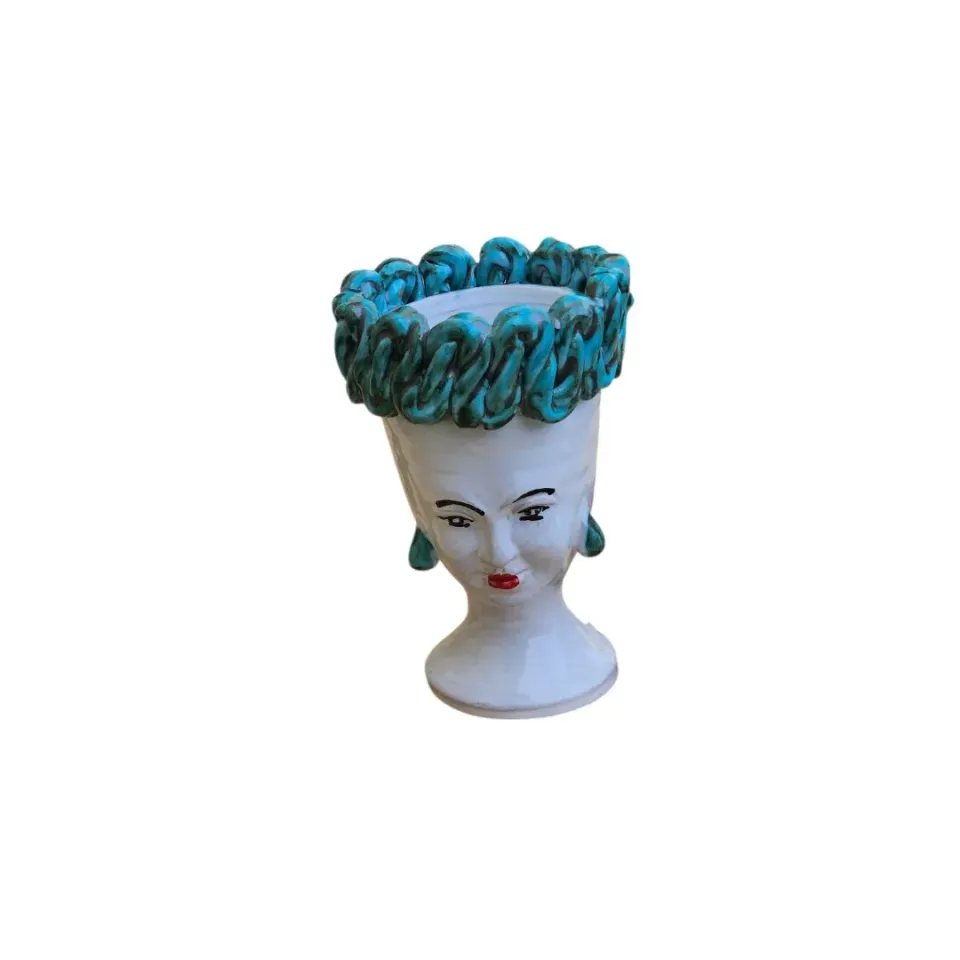 Les Ottomans Sicily Sculpture vase håndmalet keramik citron