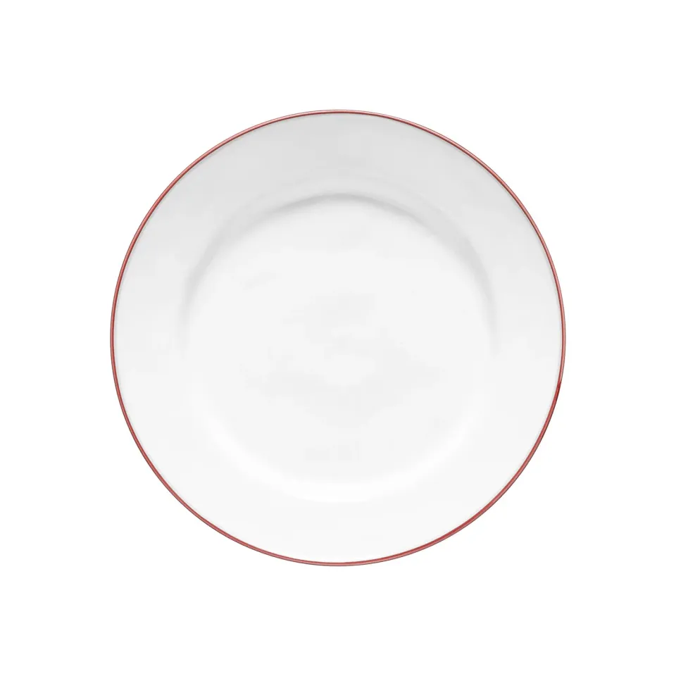 Costa Nova Beja middagstallerken White & Red stentøj blank