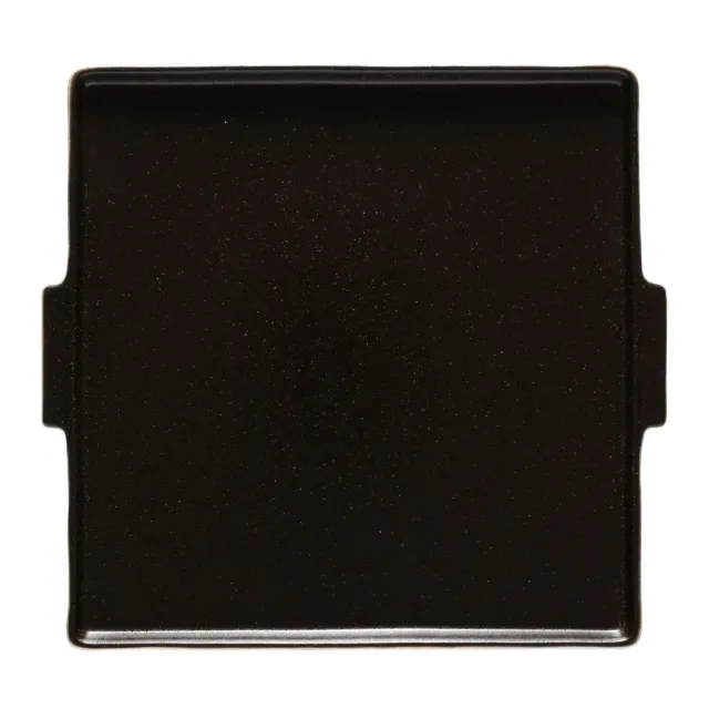 Costa Nova Nótos serveringsfad firkantet Latitude Black mat