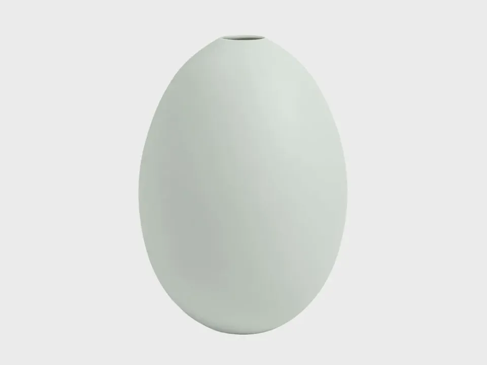 Nymphenburg Seladon æg vase L porcelæn