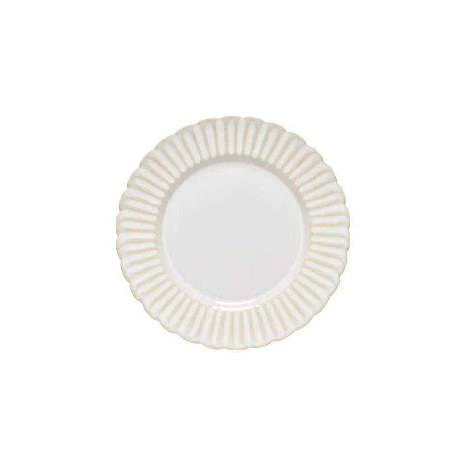 Costa Nova Cristal Salad tallerken hvid blank reaktiv glasur