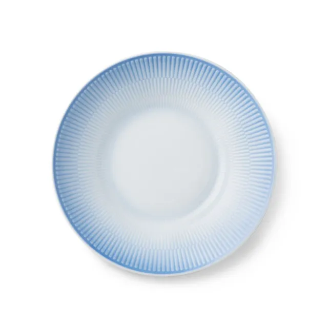 Kgl. Porcelæn Iris dyb tallerken 24 cm blå