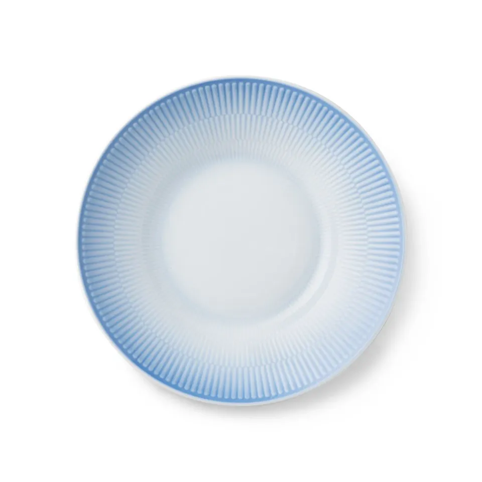 Kgl. Porcelæn Iris dyb tallerken 24 cm blå