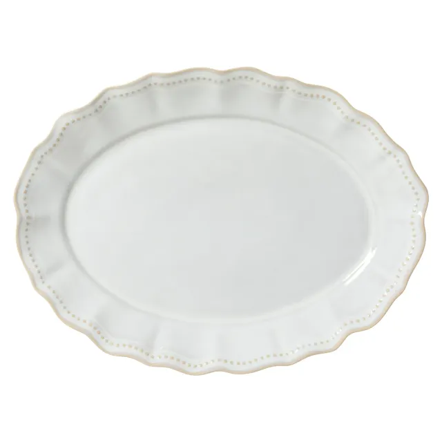 Costa Nova Almara fad ovalt Pearl White servering