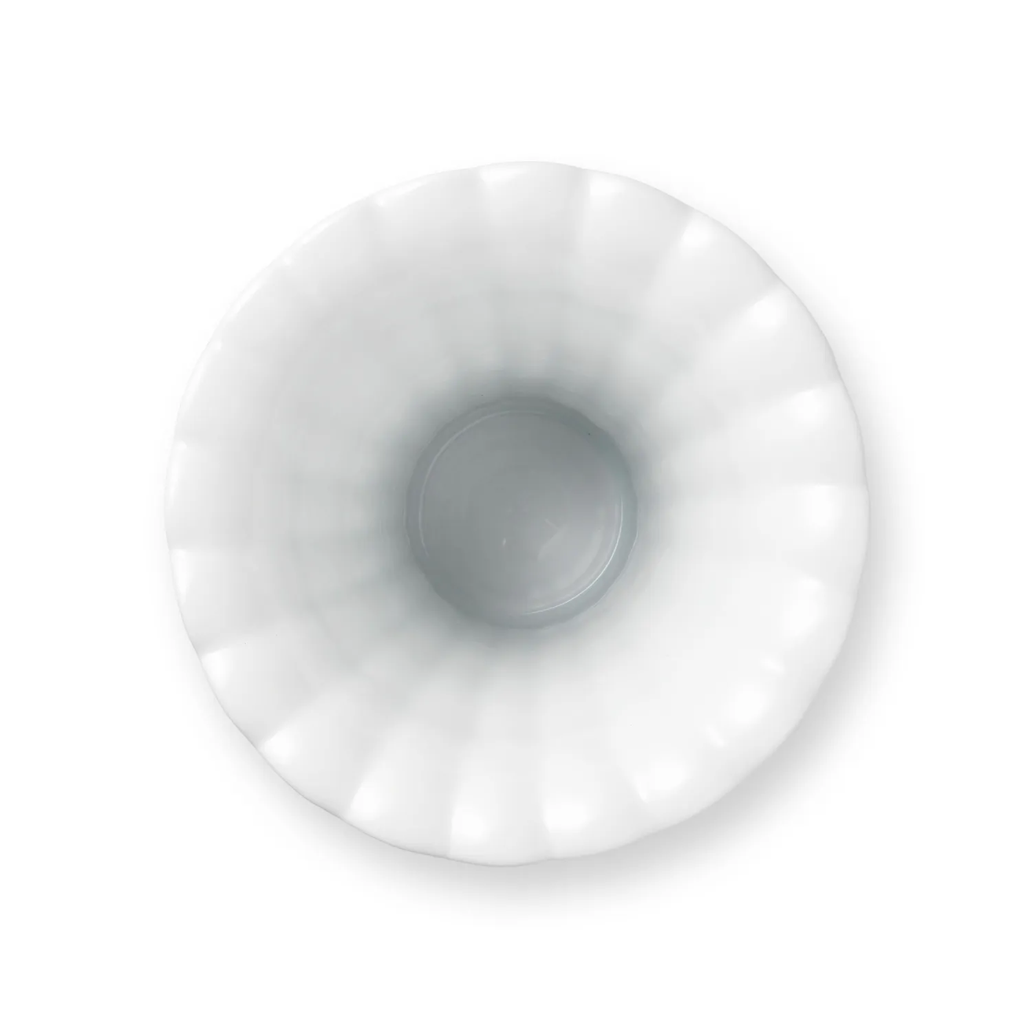 Kgl. Porcelæn vase med guldkant 23 cm hvid