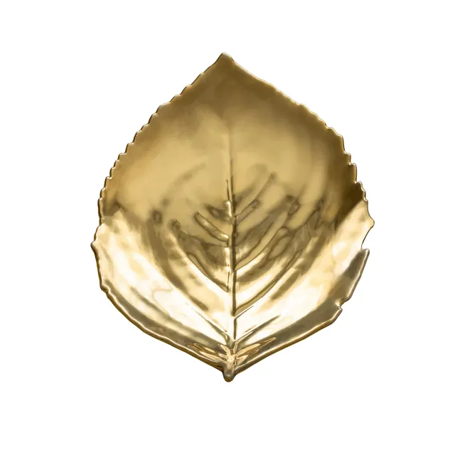 Costa Nova Riviera Hydrangea Leaf fad Or guld stentøj