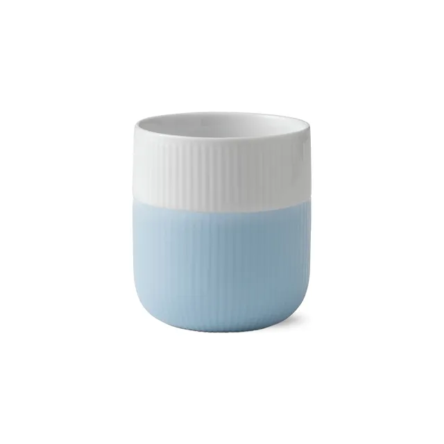 Royal Copenhagen Riflet Contrast krus 35 cl dueblå silikone