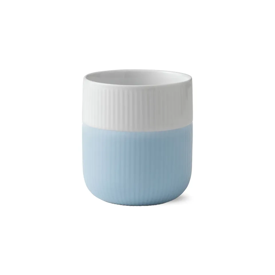Royal Copenhagen Riflet Contrast krus 35 cl dueblå silikone