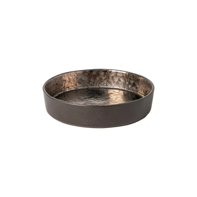 Costa Nova Lagoa suppe- pastaskål metal brown mat glasur