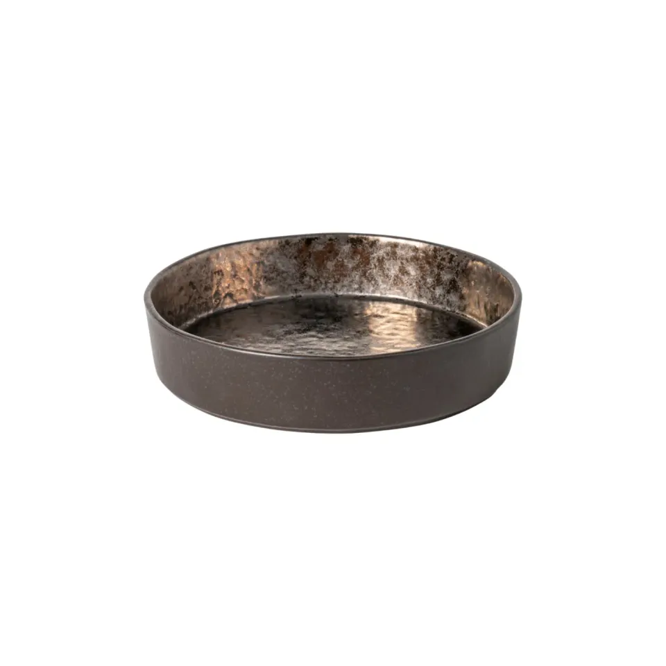 Costa Nova Lagoa suppe- pastaskål metal brown mat glasur