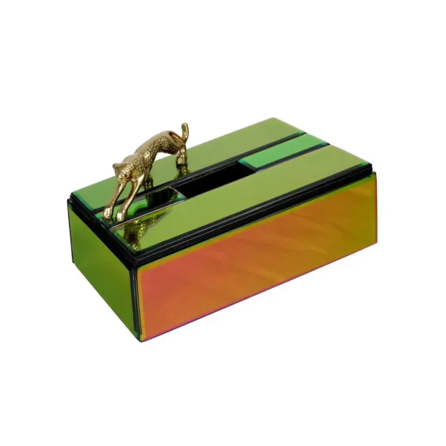 Les Ottomans Leopardo THEB09 servietholder glas iriserende