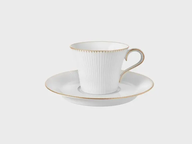 Nymphenburg Adonis Goldzacken kaffekop med guldkant