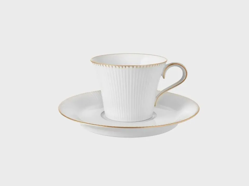 Nymphenburg Adonis Goldzacken kaffekop med guldkant