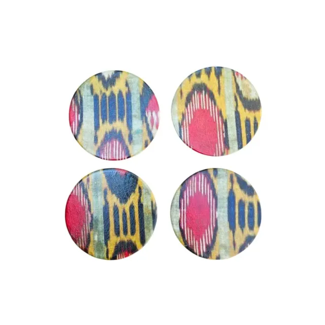 Les Ottomans Ikat bordskånere glasfiber 4 stk