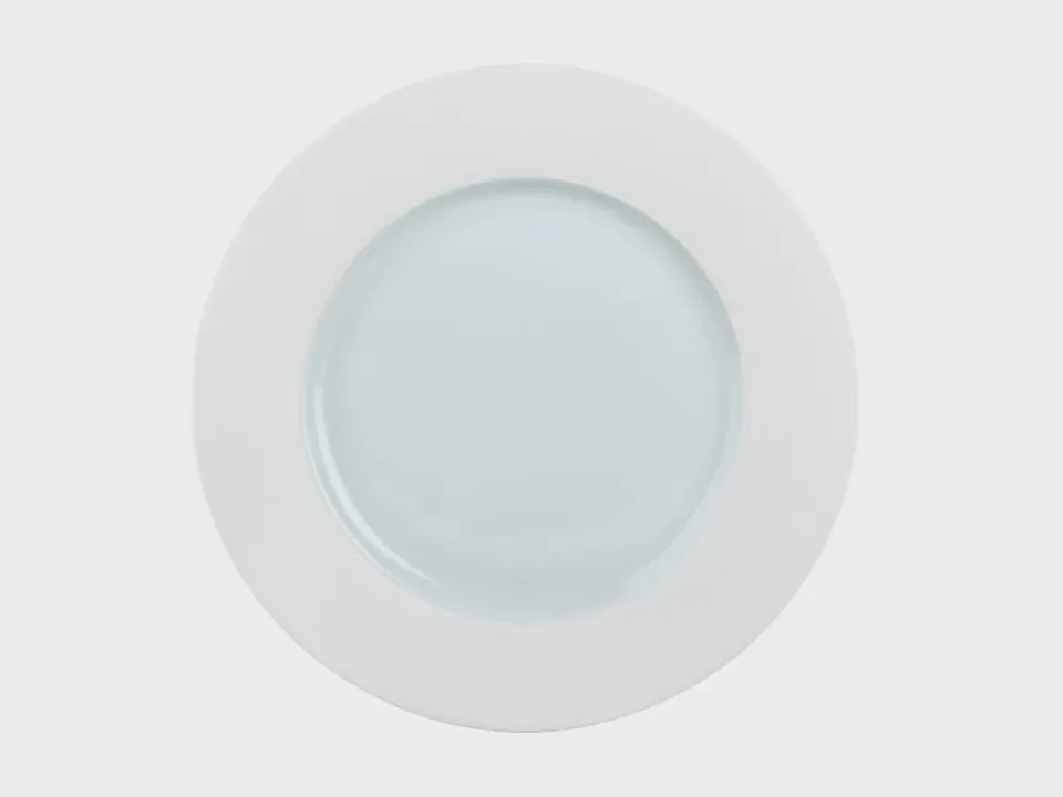 Nymphenburg Lotos tallerken 32 cm aqua pastelfarvet