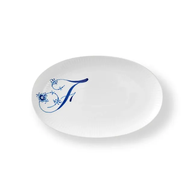 Kgl. Porcelæn Alfabet F asiet 23,5 cm håndmalet