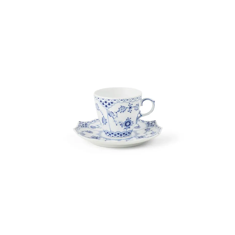 Kgl. Porcelæn Musselmalet Helblonde espressokop 7 cl