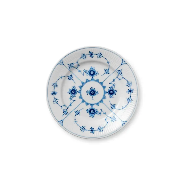 Royal Copenhagen Musselmalet Riflet tallerken 17 cm
