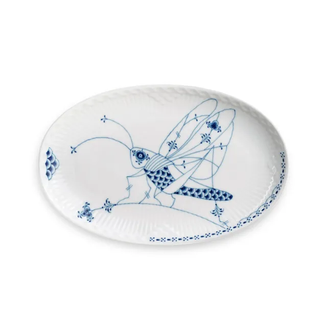 Kgl. Porcelæn Royal Creatures Græshoppe asiet 23,5 cm