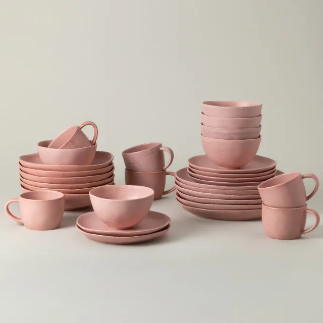 Costa Nova Livia stel 30 dele med krus mat rosa