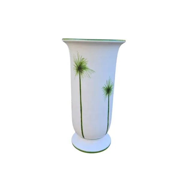 Les Ottomans Palma vase håndmalet keramik grøn