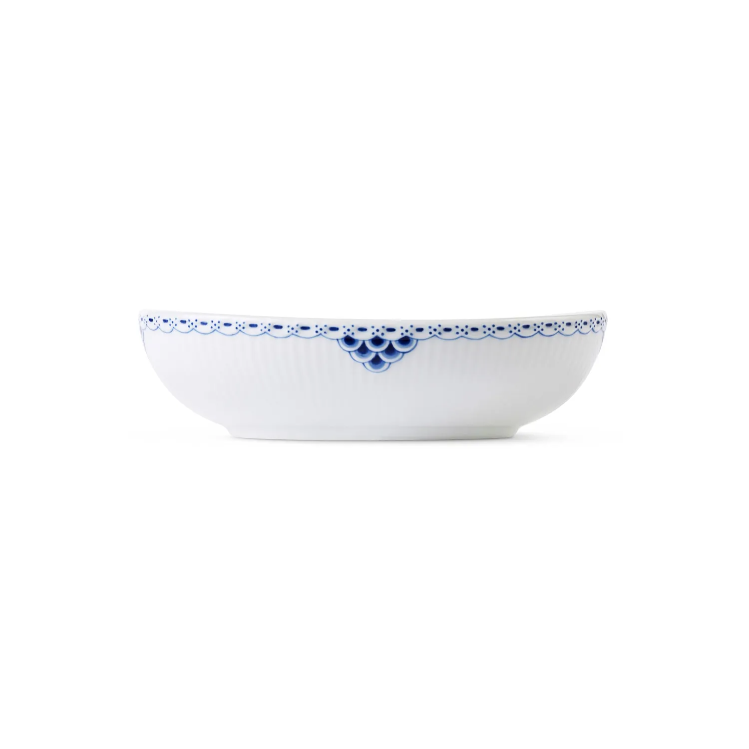 Royal Copenhagen Prinsesse skål oval 75 cl blondemønster