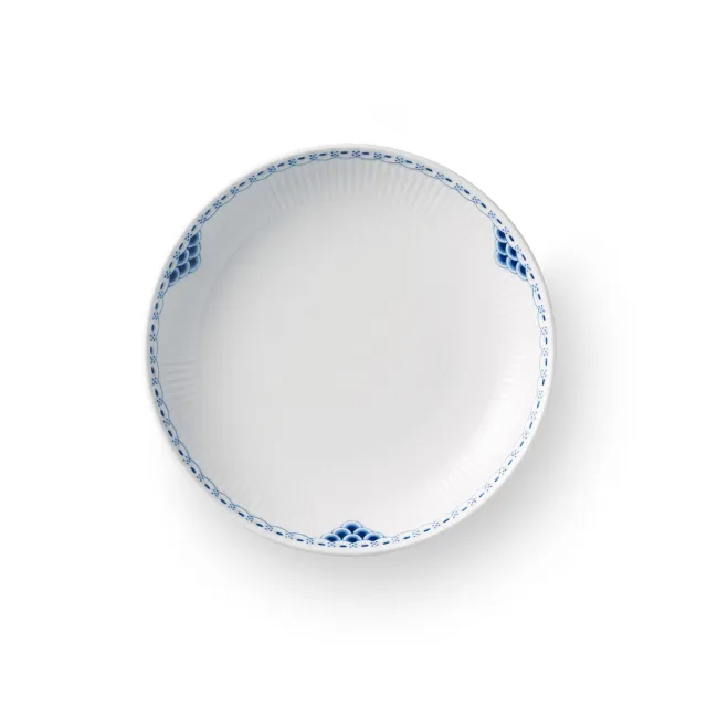 Royal Copenhagen Prinsesse tallerken coupe blå 20 cm