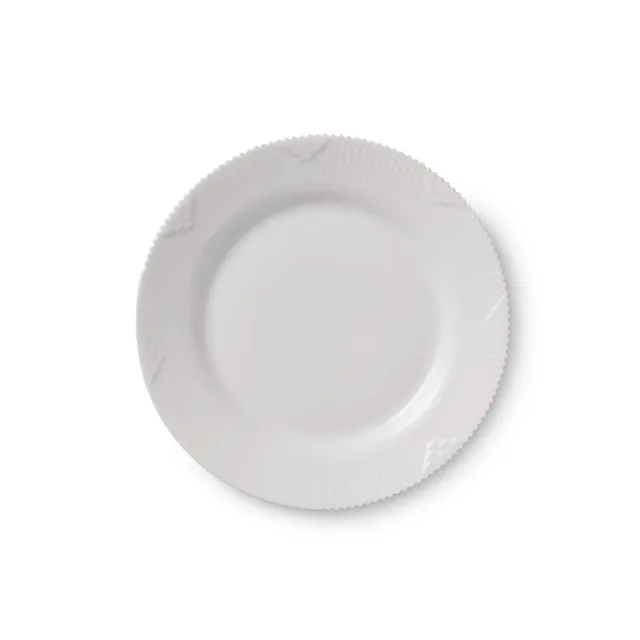 Kgl. Porcelæn Hvid Elements tallerken 19 cm hvid
