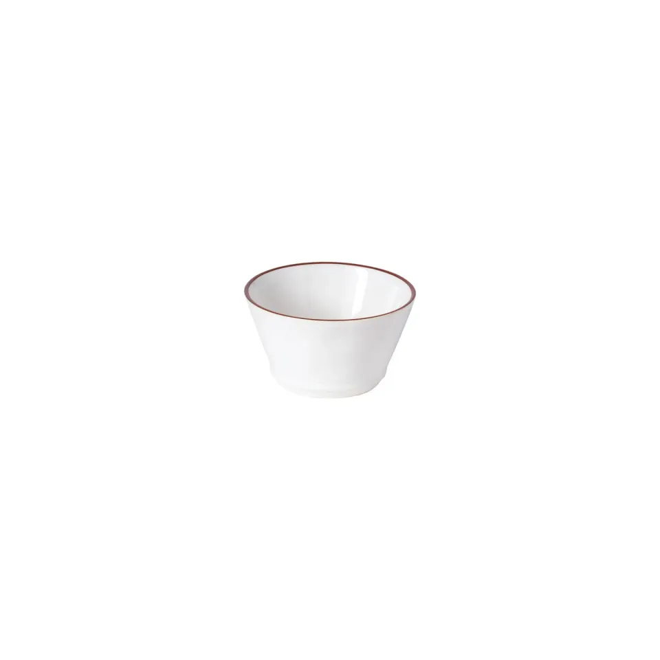 Costa Nova Beja Round Ramekin souffleskål hvid/rød stentøj