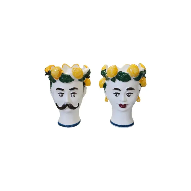 Les Ottomans Sicily Sculpture SCU07S vase håndmalet keramik