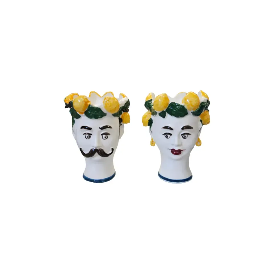 Les Ottomans Sicily Sculpture SCU07S vase håndmalet keramik
