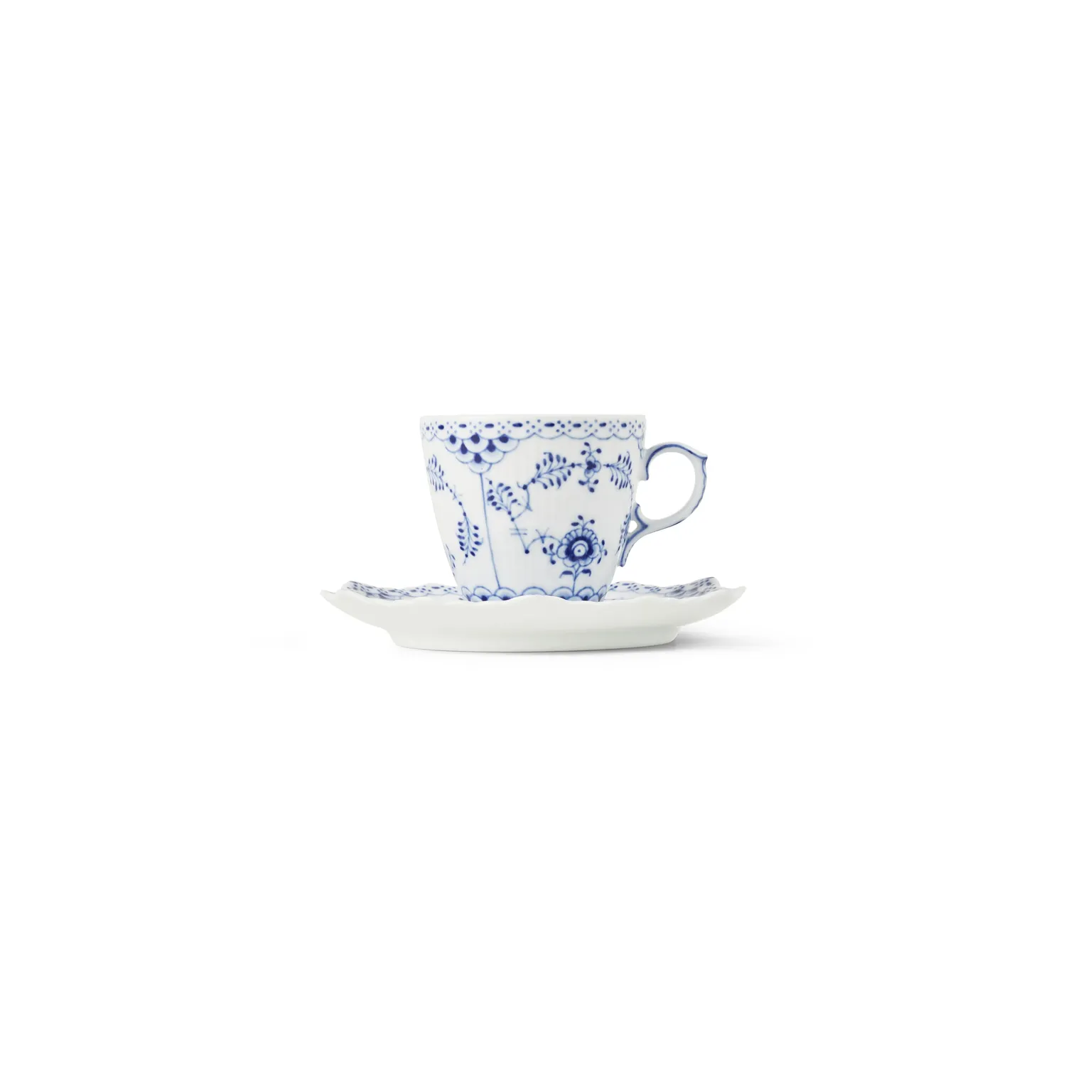Kgl. Porcelæn Musselmalet Helblonde espressokop 7 cl