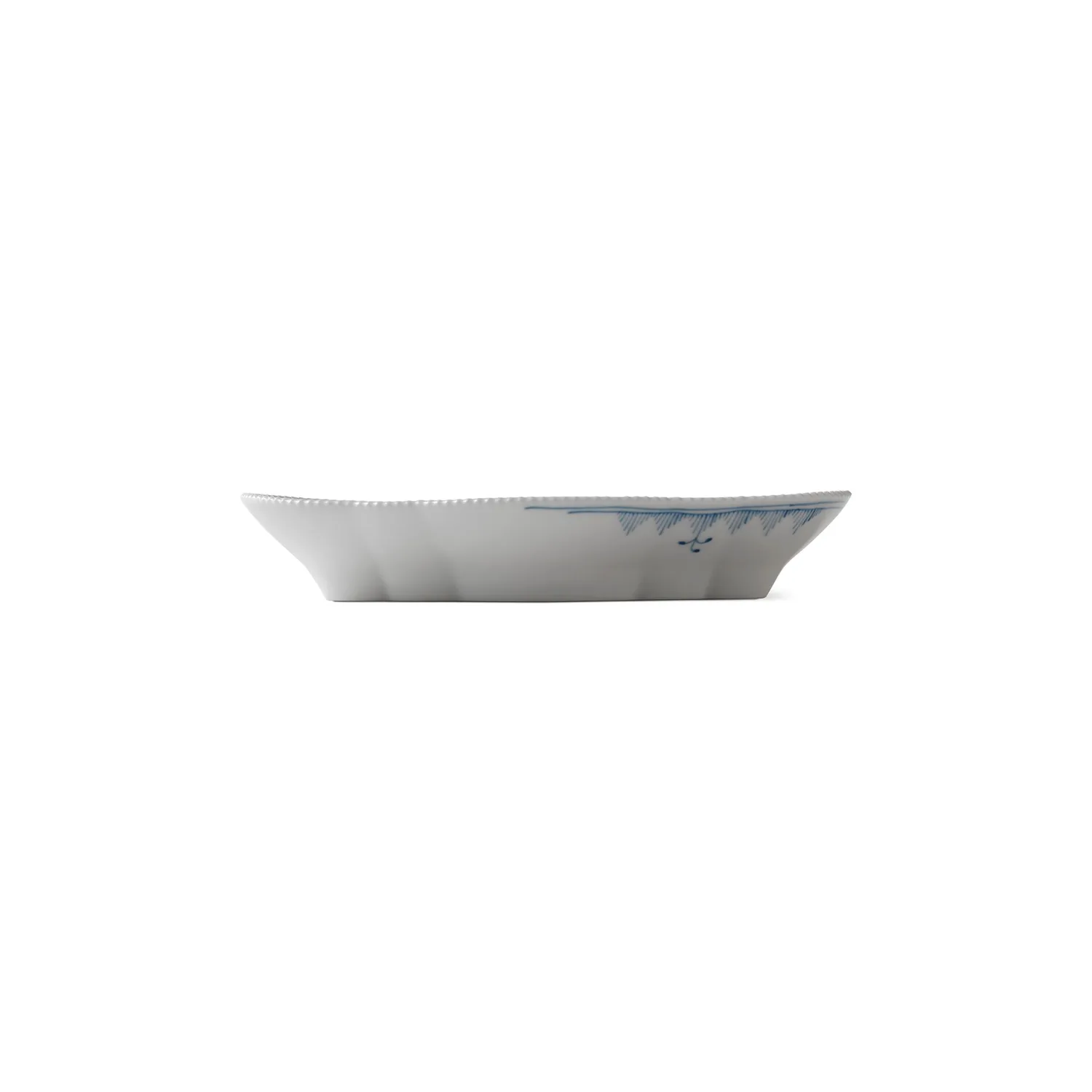Royal Copenhagen Blå Elements fad 23 cm ovalt porcelænsfad