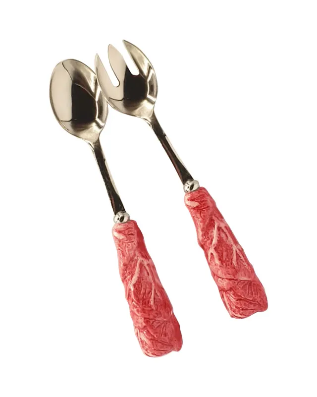 Les Ottomans Radicchio RDC salatbestik keramik