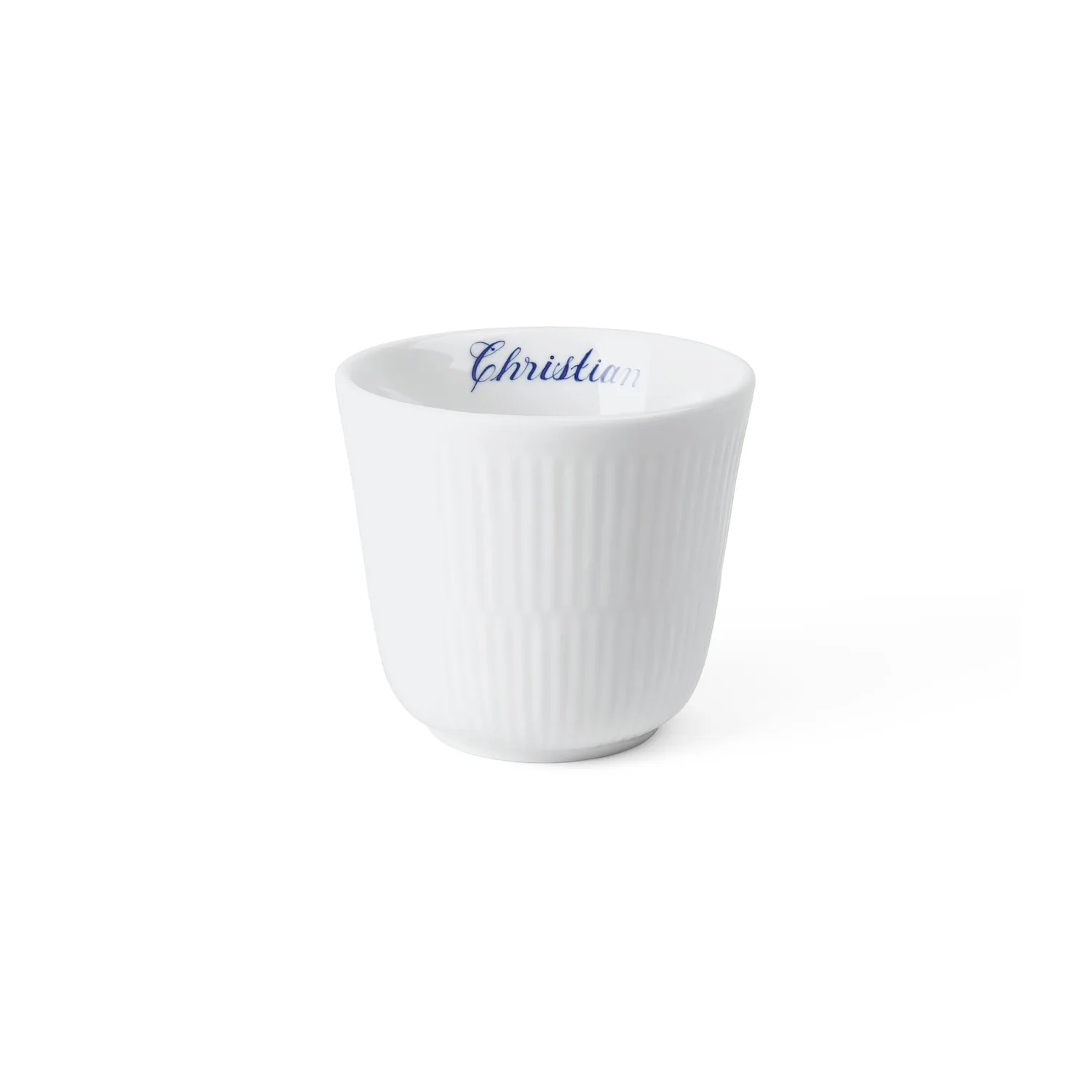 Kgl. Porcelæn Hvid Riflet Bespoke termokrus 26 cl