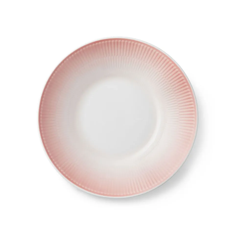 Kgl. Porcelæn Iris dyb tallerken koral 24 cm