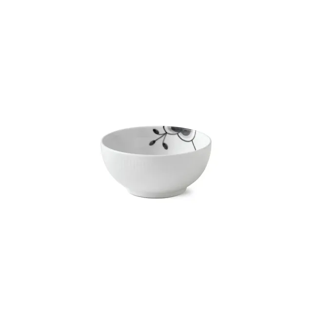 Kgl. Porcelæn Sort Mega Riflet skål 47 cl sort
