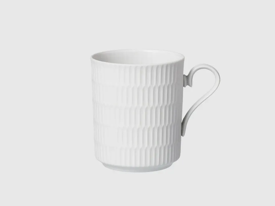 Nymphenburg Orion krus hvidt bisquit porcelæn