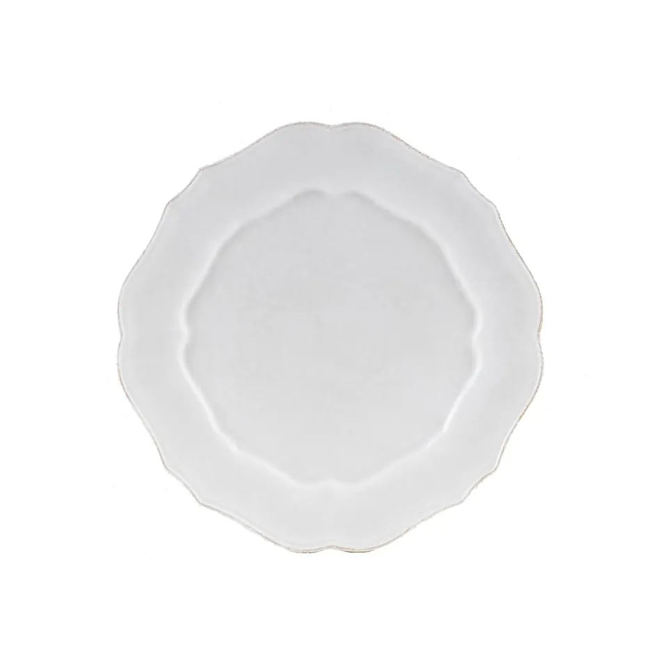 Costa Nova Impressions dæktallerken hvid blank glasur