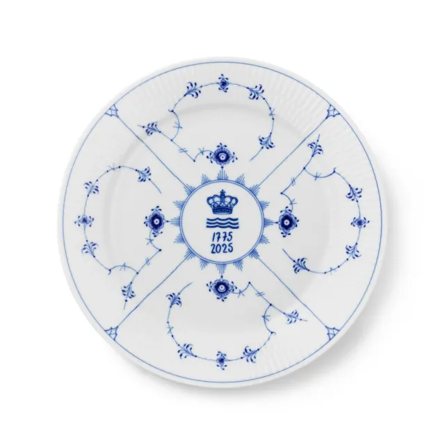 Kgl. Porcelæn Musselmalet tallerken 27 cm jubilæum
